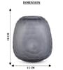 Smokey Frost Glass Vase