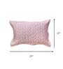 Smoky Lilac 100% Cotton 300TC Solid Set of 2 Pillow Covers (Quilted)