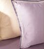 Smoky Lilac 300TC 100% Cotton Solid Flat Embroidered Super King Bedsheet With 2 Pillow Covers