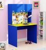 Smooth Sail Mickey Kids Study Table in Blue Colour with Cabinet Storage