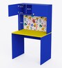 Smooth Sail Mickey Kids Study Table in Blue Colour with Cabinet Storage