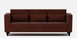 Nipul Fabric 3 Seater Sofa in Coffee Brown Colour
