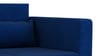 Nipul Fabric 3 Seater Sofa In Royal Blue Colour
