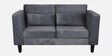 Snooze Fabric 2 Seater Sofa In Charcoal Grey Colour