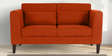 Snooze Fabric 2 Seater Sofa in Terracotta Colour