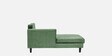 Snooze Fabric LHS Sectional Sofa In Green Colour