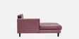 Snooze Fabric LHS Sectional Sofa In Rose Brown Colour