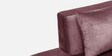 Snooze Fabric LHS Sectional Sofa In Rose Brown Colour