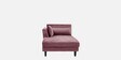 Snooze Fabric LHS Sectional Sofa In Rose Brown Colour