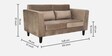 Snooze Fabric Sofa Set In Mocha Brown Colour With 3+2+1 Combination