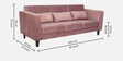 Snooze Fabric Sofa Set In Rose Brown Colour With 3+1+1 Combination
