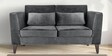 Snooze Velvet 2 Seater Sofa in Space Grey Colour