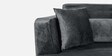 Snooze Velvet 2 Seater Sofa in Space Grey Colour
