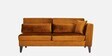 Snooze Velvet RHS Sectional Sofa in Amber Colour