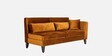 Snooze Velvet RHS Sectional Sofa in Amber Colour