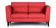 Snoozepro Fabric 2 Seater Sofa in Omega Red Colour