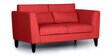 Snoozepro Fabric 2 Seater Sofa in Omega Red Colour