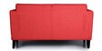 Snoozepro Fabric 2 Seater Sofa in Omega Red Colour
