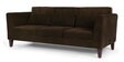 Snoozepro Fabric 3 Seater Sofa in Dark Earth Colour
