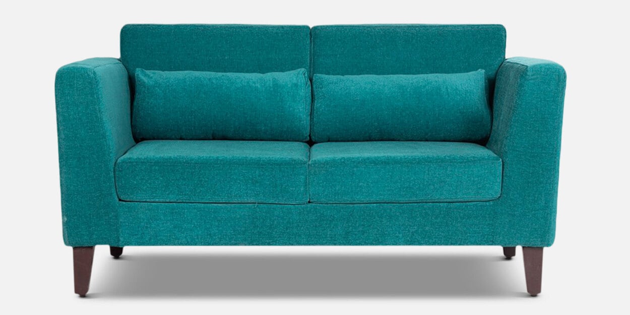 Buy Snoozepro Fabric 2 Seater Sofa in Malibu Green Colour by Wakefit