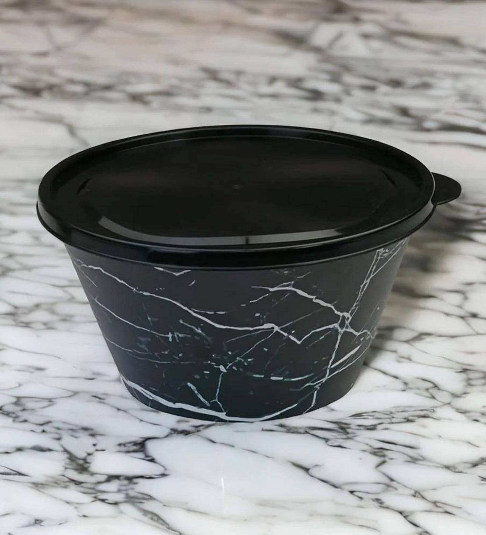 Snack Bowl With Lid Plastic 460 ml (Black) Snack Bowl With Lid Plastic 460 ml (Black)