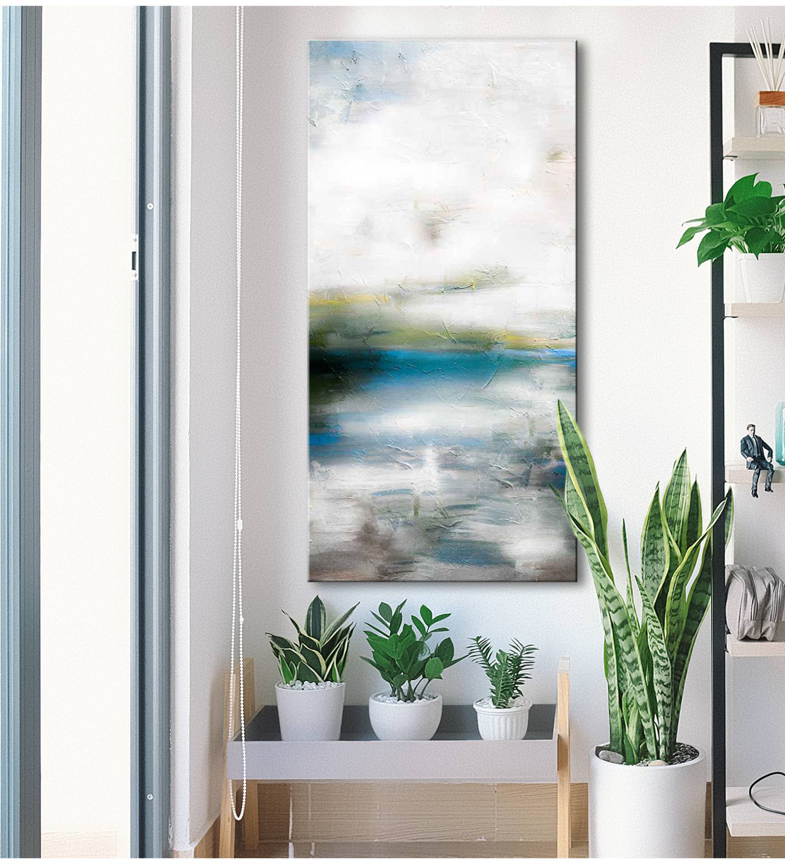 Snow In Sky Effect Modern Art Art Print