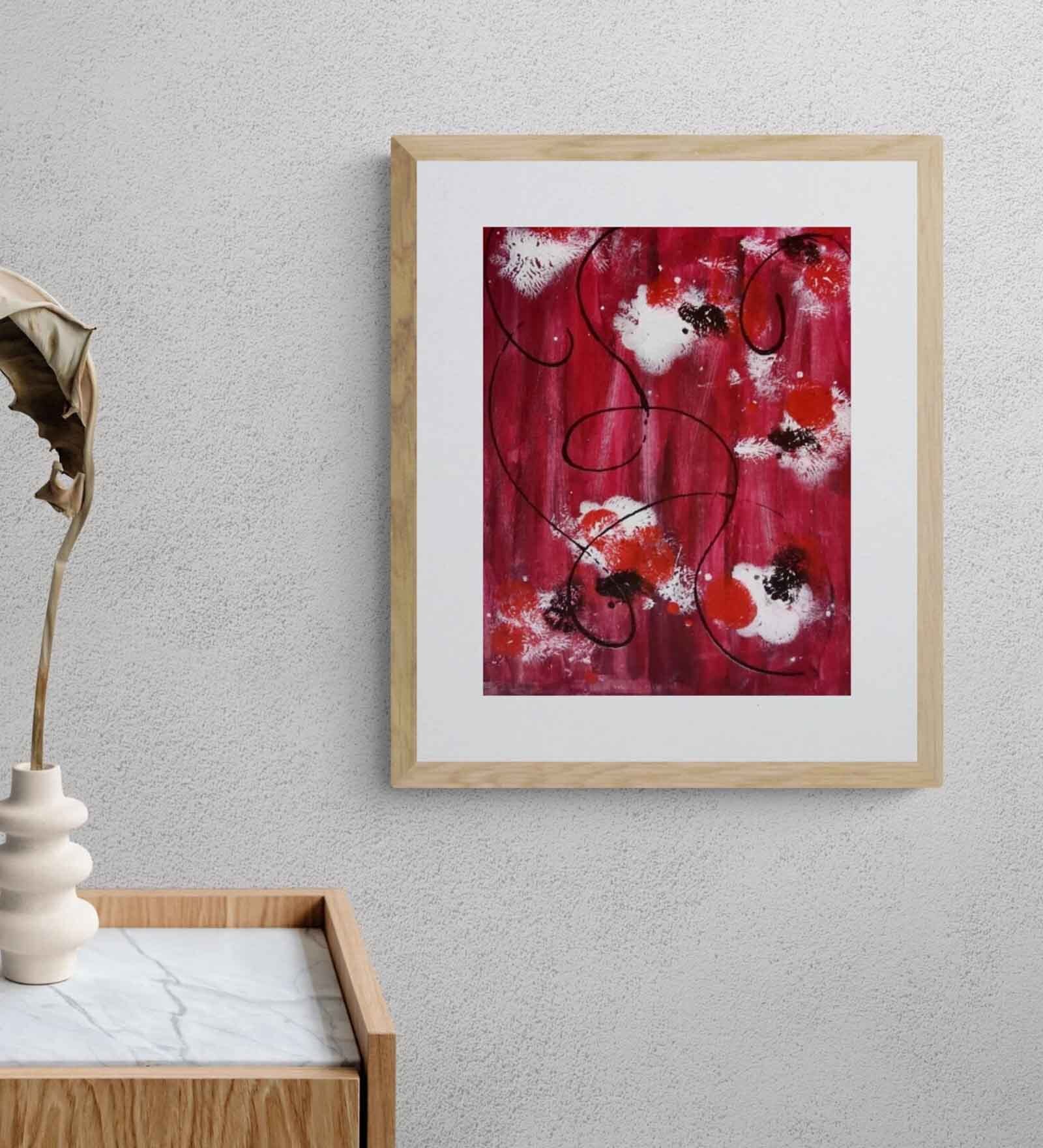 Snowflakes Handmade Acrylic Painting Unframed