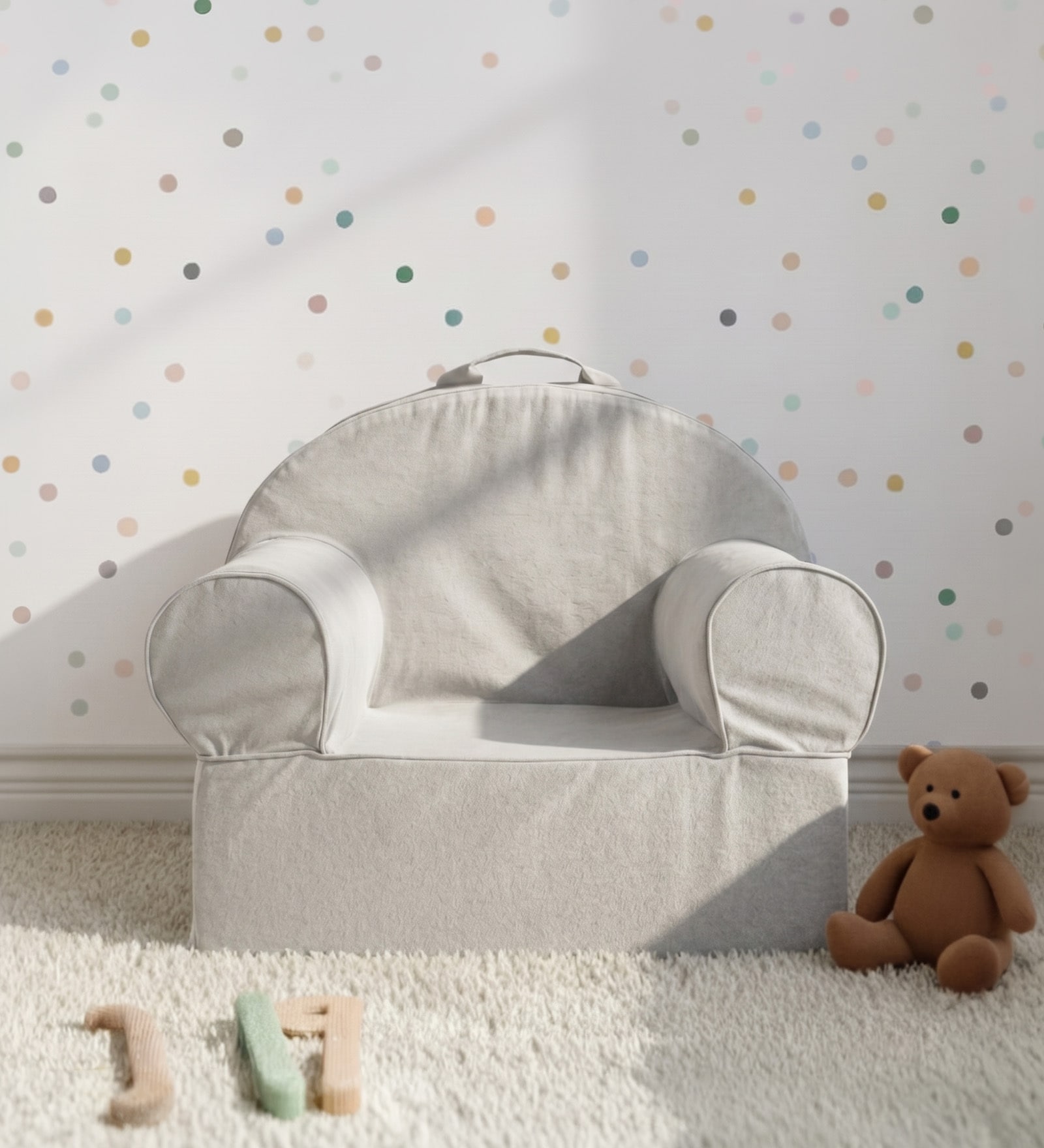Snuggle Kids Lounge Chair In White Colour Snuggle Kids Lounge Chair In White Colour