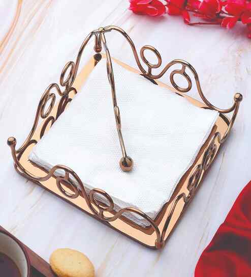 Snake Tissue Holder Rose Gold