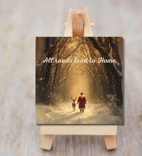 Snowy Path Mini Canvas Frame