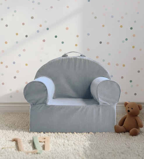 Snuggle Kids Lounge Chair In Navy Blue Colour