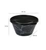 Snack Bowl With Lid Plastic 460 ml (Black)