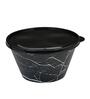 Snack Bowl With Lid Plastic 460 ml (Black)