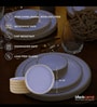 Lavendar And Cream Snack Plates Set of 6