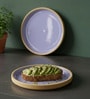 Lavendar And Cream Snack Plates Set of 6
