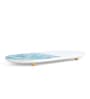 Blue & White Oval Marble (11 x 6 Inches) Appetizer Platter