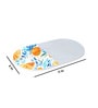 Blue & White Oval Marble Summer (11 x 6 Inches)Appetizer Platter