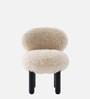 Sneuglo Plush Lounge Chair In Cream Colour