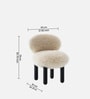 Sneuglo Plush Lounge Chair In Cream Colour