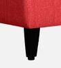 Snoozepro Fabric 1 Seater Sofa in Omega Red Colour