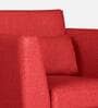 Snoozepro Fabric 1 Seater Sofa in Omega Red Colour