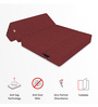 Acum 8 Inch Foam (72x36) In Maroon Colour Single Size Sofa Cum Foldable Mattress