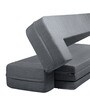 Snoozy 8 Inch Foam (75x36) In Grey Colour Single Size Sofa Cum Foldable Mattress
