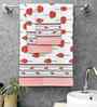 Snow Drift Madhuban Floral Waffle Cotton 250 GSM Bath & Hand Towel Set