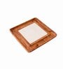 Snow Forest Brown & White Wood & Marble  Serving Tray