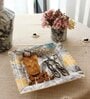 Snow Leopard Premium Serving Platter, Versatile 12.5 Inch Durable Fine Bone China Square Tray Plates