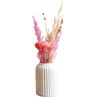 Snow White Vase With Aroma Bunch