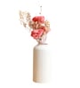 Snow White Vase With Harmony Bunch