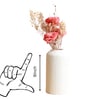 Snow White Vase With Harmony Bunch