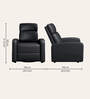Snug Leatherette 1 Seater Recliner In Black Colour